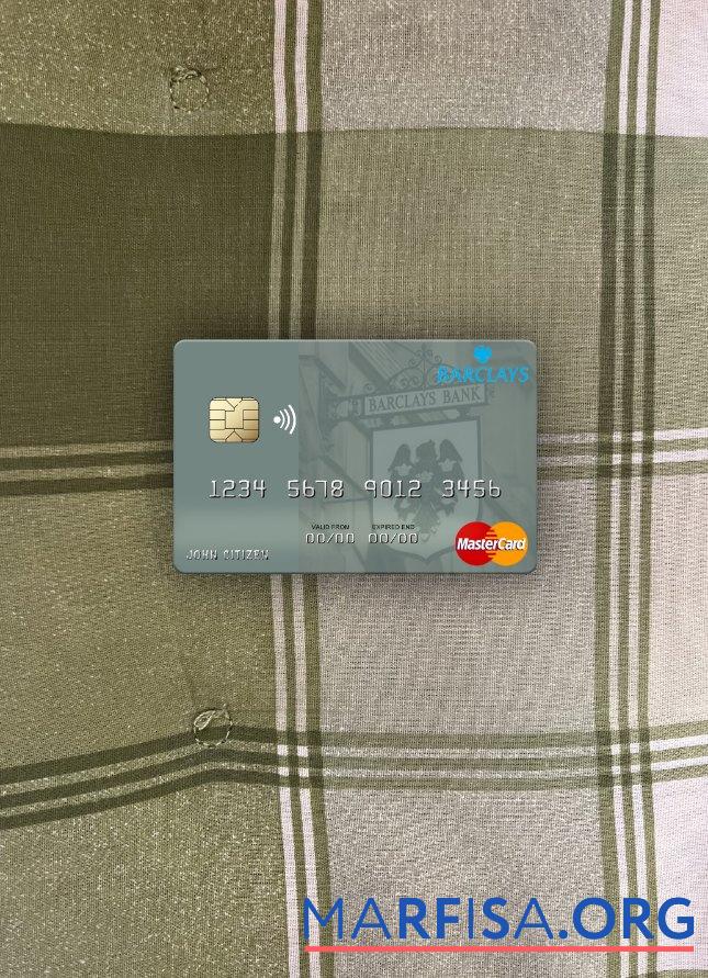 Printable Monaco Barclays Bank PLC mastercard photolook front sample